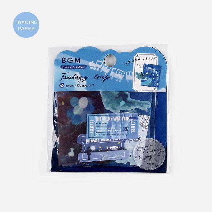 BGM Phantom Journey / Galaxy Tracing Paper — front view