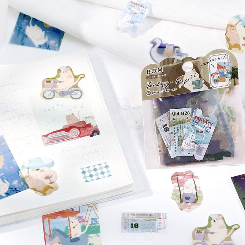 BGM Phantom Journey, Nekoland Tracing Paper Seal, BGM, Seal, bgm-phantom-journey-nekoland-tracing-paper-seal, 2022 Jul New, Cityluxe
