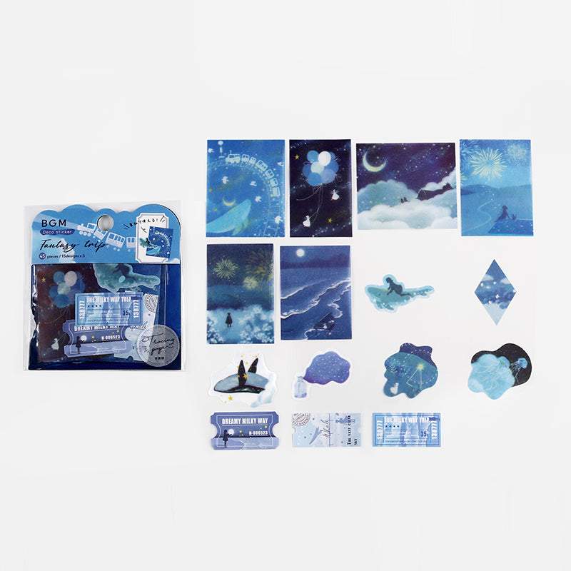 BGM Phantom Journey / Galaxy Tracing Paper Seal, BGM, Seal, bgm-phantom-journey-galaxy-tracing-paper-seal, 2022 Jul New, Cityluxe