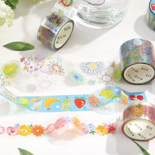 Load image into Gallery viewer, BGM Summer Garden Clear Tape, BGM, Clear Tape, bgm-summer-garden-clear-tape, , Cityluxe
