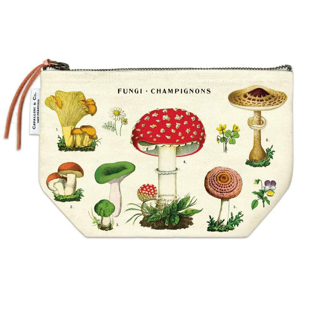 Cavallini Vintage Pouch Mushrooms, Cavallini, Pouch, cavallini-vintage-pouch-mushrooms, , Cityluxe