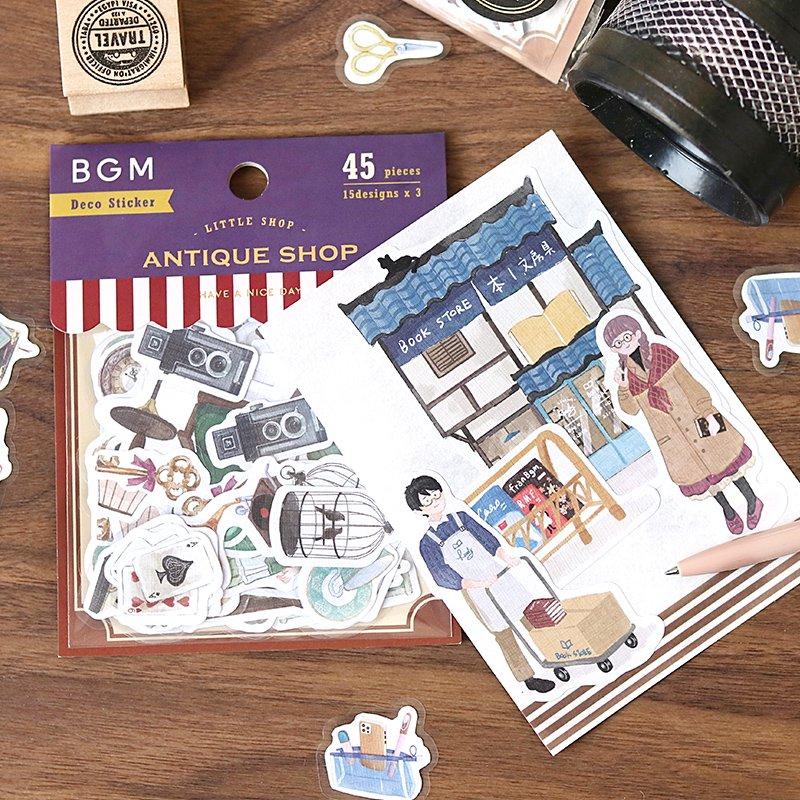 BGM Little Shop Antique Linen Sticker — in use