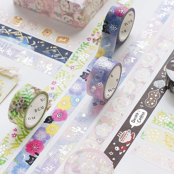 Load image into Gallery viewer, BGM Fresh Green Washi Tape, BGM, Washi Tape, bgm-fresh-green-washi-tape, 2020-mar, Cityluxe
