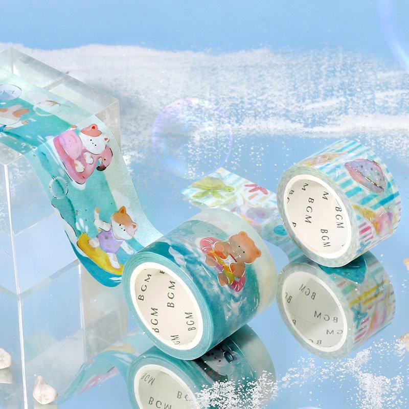BGM Playing In The Sea Masking Tape — with packaging