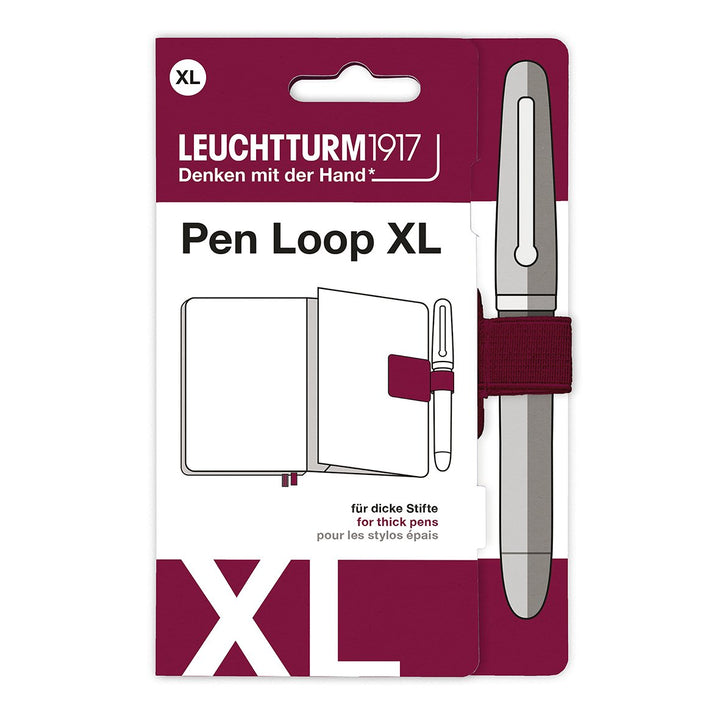Leuchtturm1917 Pen Loop XL - Port Red — front view