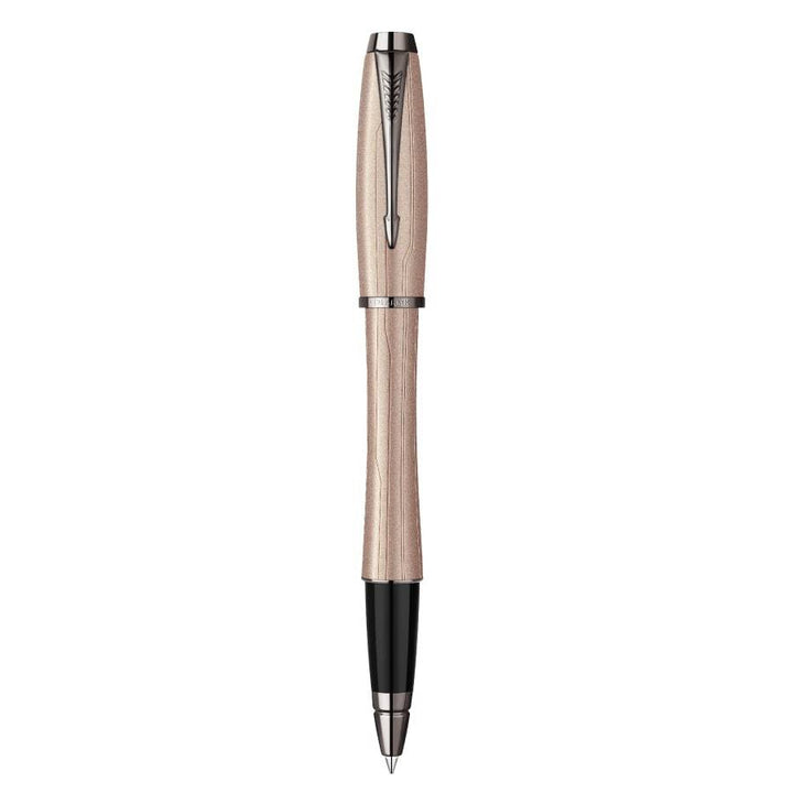 Parker Urban Premium Metal Pink Rollerball Pen with Sleeve Gift Set — side view