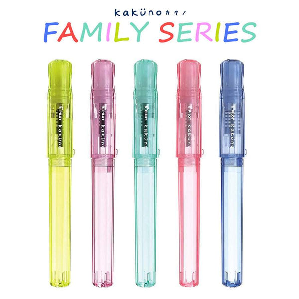 Load image into Gallery viewer, Pilot Kakuno Family Series Fountain Pen, PILOT, Fountain Pen, pilot-kakuno-family-series-fountain-pen, can be engraved, Green, Pink, Purple, Red, Yellow, Cityluxe
