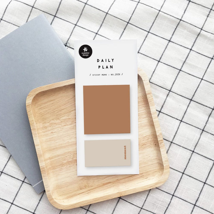 Suatelier Daily Plan Sticky Memo - 20 — front view