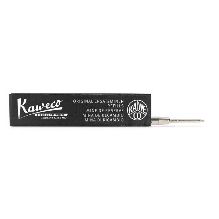 Kaweco Soul G2 Rollerball Pen Refill (Black &amp; Blue) — uncapped with cap posted