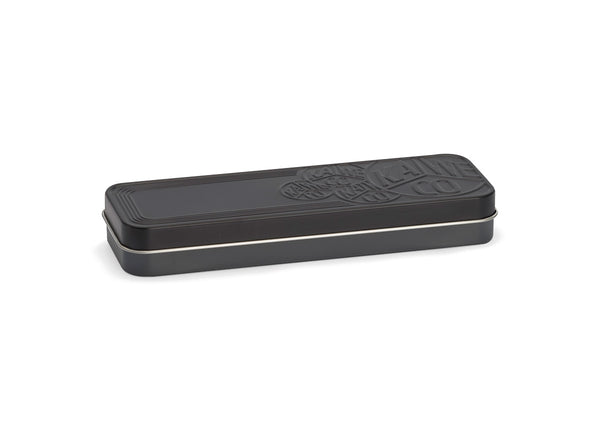 Kaweco Black Tin Box Long — front view