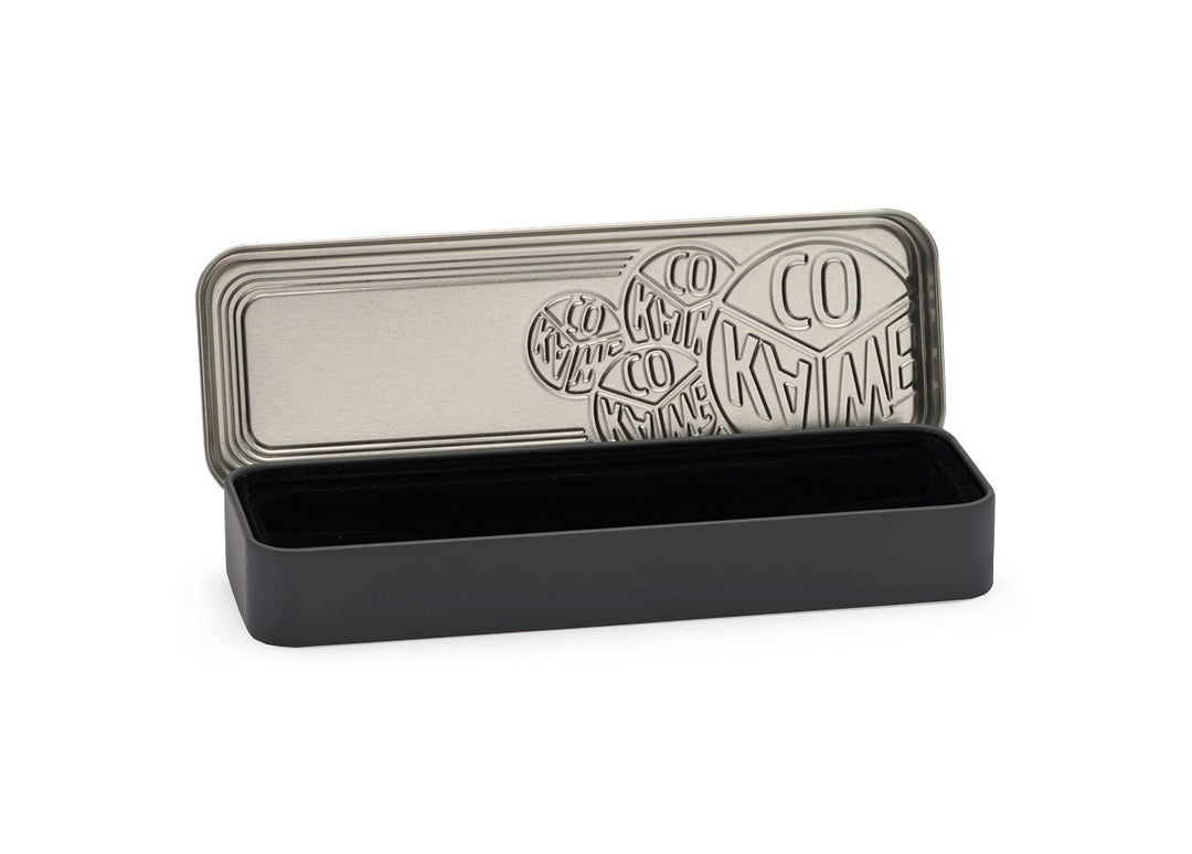 Kaweco Black Tin Box Long — side view
