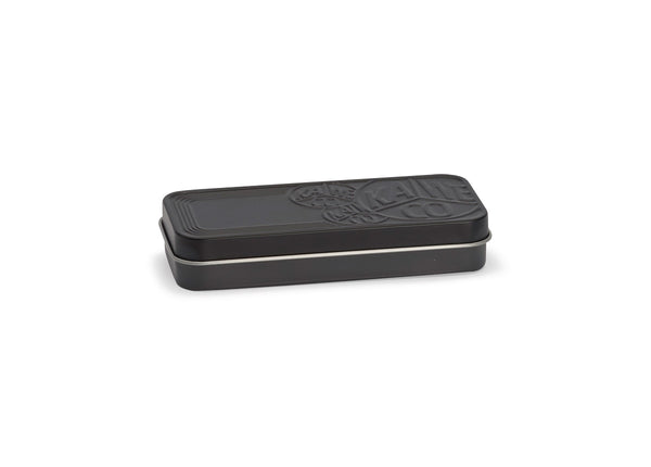 Kaweco Black Tin Box Short — front view