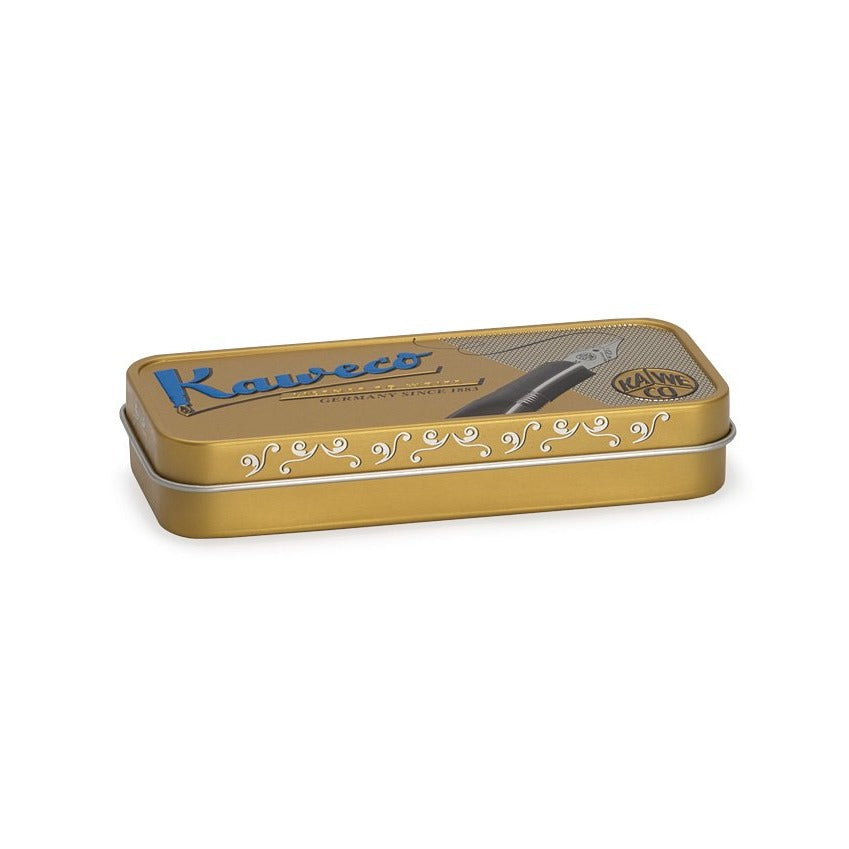 Kaweco Nostalgic Tin Box Short, Kaweco, Pen Case, kaweco-nostalgic-tin-box, Accessory, Gold, Kaweco packaging, Cityluxe