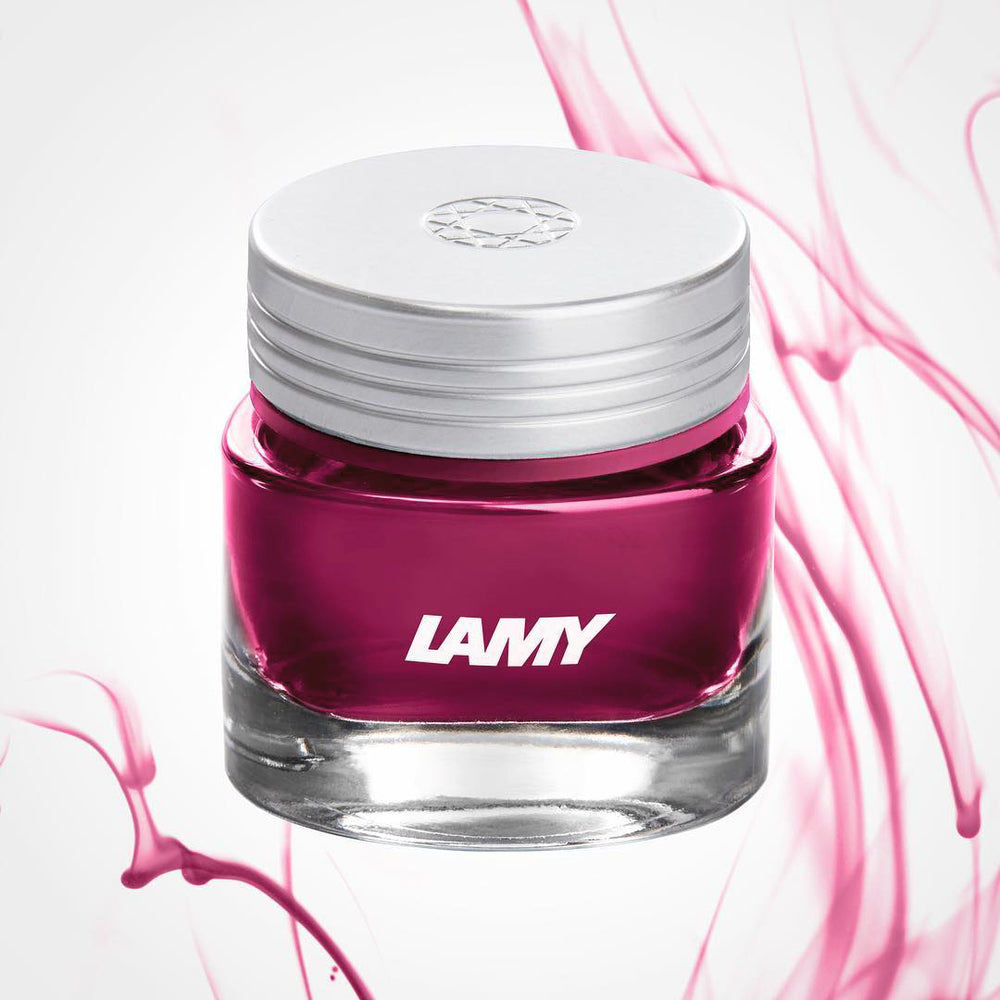 Lamy T53 30ml Crystal Ink Bottle, Lamy, Ink Bottle, lamy-t53-30ml-crystal-ink-bottle, Blue, Brown, Green, Grey, Ink & Refill, Inktober22, Pink, Red, Cityluxe