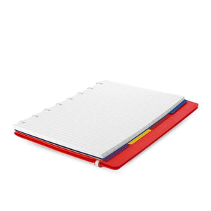 Filofax A5 Notebook Classic Red, FILOFAX, Notebook, filofax-a5-notebook-classic-red, Red, Ruled, Cityluxe