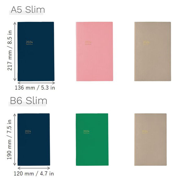 Load image into Gallery viewer, Kokuyo Jibun Techo Lite 2024 Mini B6 Slim Diary - Green [Pre-Order]
