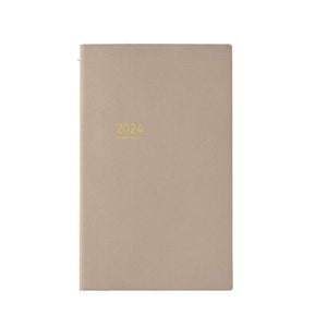 Kokuyo Jibun Techo Lite 2024 Mini B6 Slim Diary - Beige [Pre-Order]
