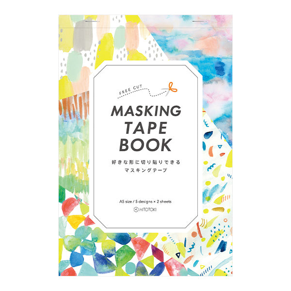 Hitotoki Masking Tape Book A5 Paint — roll front