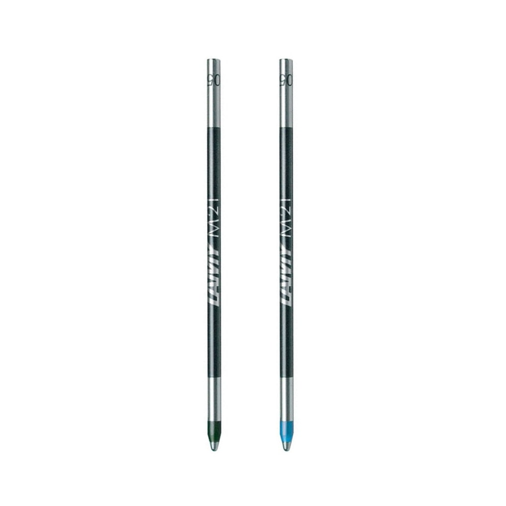 Lamy M21 Ballpoint Pen Refill — uncapped with cap posted