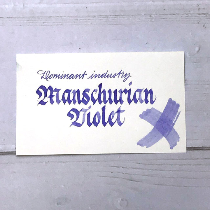 Dominant Industry Standard 25ml Ink Bottle Manschurian Violet 107 — Dominant Industry fountain pen ink — premium bottled ink for writing, at Cityluxe Singapore