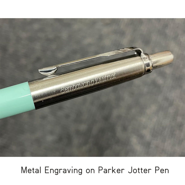 Load image into Gallery viewer, Metal engraving on Parker Jotter Pen

