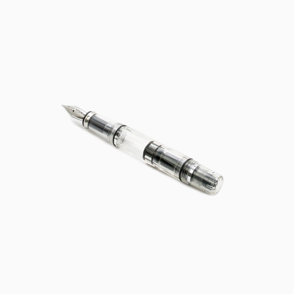 TWSBI Diamond Mini Fountain Pen Clear — flat lay