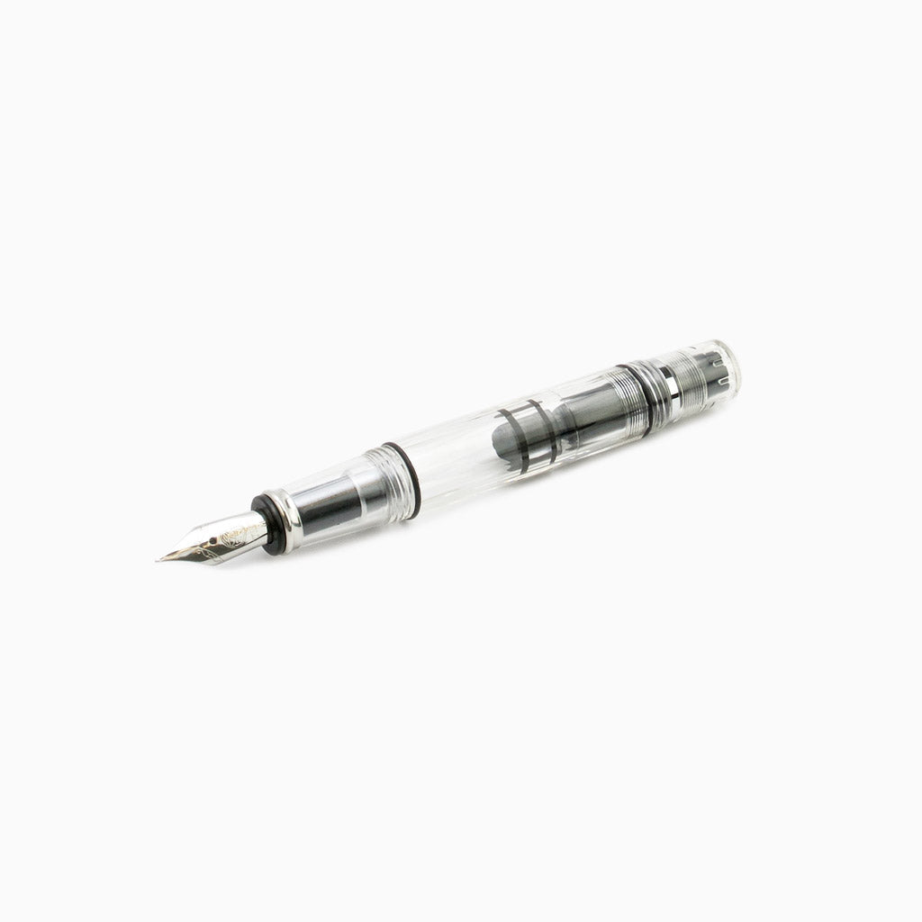 TWSBI Diamond Mini Fountain Pen Clear — flat lay