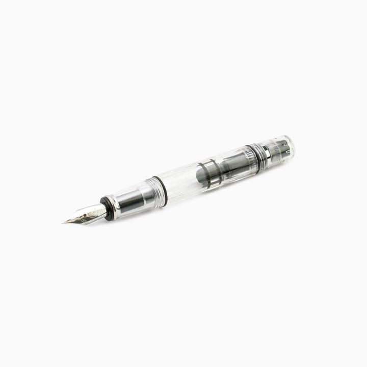TWSBI Diamond Mini Fountain Pen Clear — flat lay