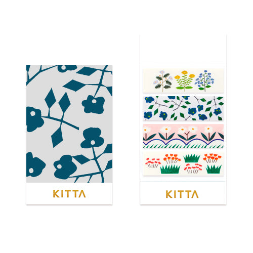 KITTA Washi Tape Flower 5, KITTA, Washi Tape, kitta-washi-tape-flower-5, , Cityluxe