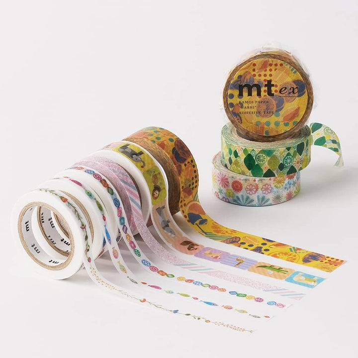 MT EX Washi Tape Flower Line, MT Tape, Washi Tape, mt-ex-washi-tape-flower-line, mt2020ss, Cityluxe