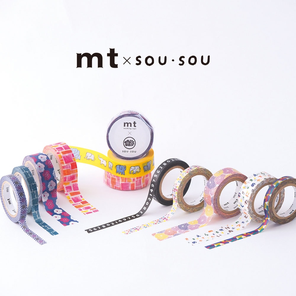 MT x SOU・SOU Washi Tape So-Su-U, MT Tape, Washi Tape, mt-x-sou-sou-washi-tape-so-su-u, MT2021SS, Cityluxe