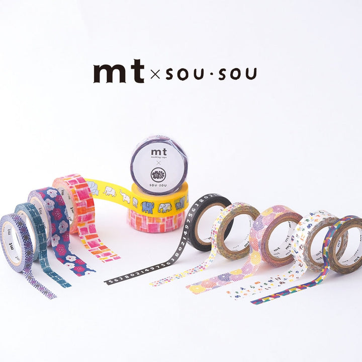 MT x SOU・SOU Washi Tape So-Su-U, MT Tape, Washi Tape, mt-x-sou-sou-washi-tape-so-su-u, MT2021SS, Cityluxe
