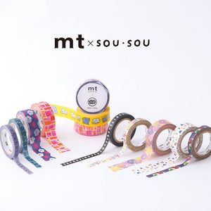 MT x SOU・SOU Washi Tape Hanaichimatsu, MT Tape, Washi Tape, mt-x-sou-sou-washi-tape-hanaichimatsu, MT2021SS, Cityluxe