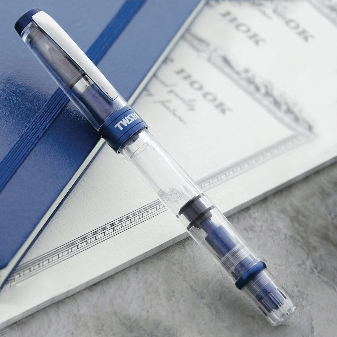 TWSBI Diamond 580 AL R Navy Blue Fountain Pen, TWSBI, Fountain Pen, twsbi-diamond-580-al-r-navy-blue-fountain-pen, Blue, can be engraved, Cityluxe