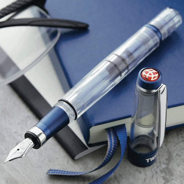 将图片加载到图库查看器，TWSBI Diamond 580 AL R Navy Blue Fountain Pen, TWSBI, Fountain Pen, twsbi-diamond-580-al-r-navy-blue-fountain-pen, Blue, can be engraved, Cityluxe
