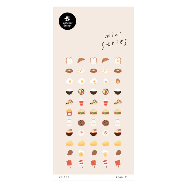 Suatelier Mini Series Sticker - Food.01 Sticker — front view
