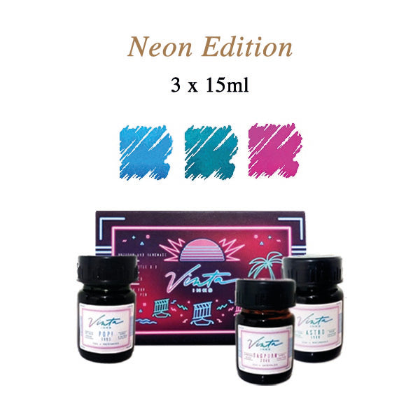 Vinta Inks Neon Collection Set of 3, Vinta Inks, Ink Bottle, vinta-inks-neon-collection-set-of-3, Multicolour, Cityluxe