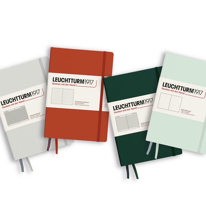 Leuchtturm1917 Natural Colors Hardcover A5 Medium Notebook Fox Red, Leuchtturm1917, Notebook, leuchtturm1917-hardcover-a5-medium-notebook-fox-red, A5, Dotted, Hardcover, Natural Colors, New November, Notebook, Plain, Red, Ruled, Cityluxe