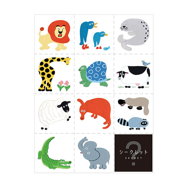 Load image into Gallery viewer, Hitotoki Large Size Sticker Zoo, Hitotoki, Sticker, hitotoki-large-size-sticker-zoo, , Cityluxe
