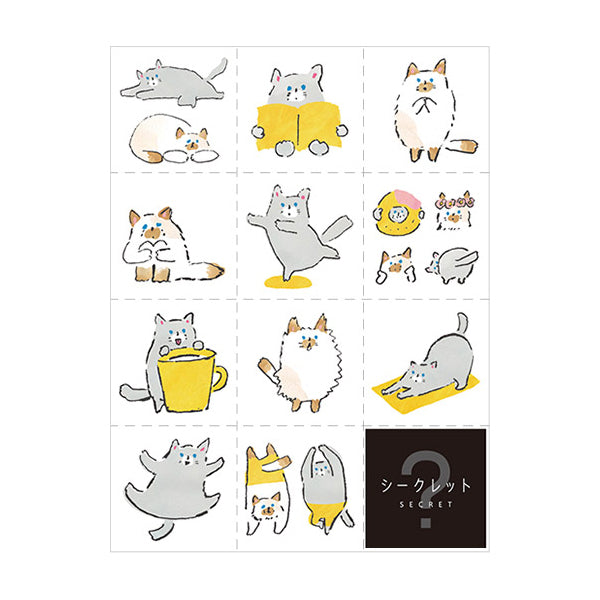 Hitotoki Large Size Sticker Cat, Hitotoki, Sticker, hitotoki-large-size-sticker-cat, , Cityluxe