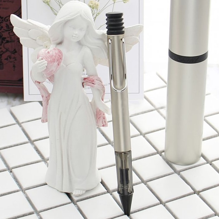 Lamy Lx Ballpoint Pen Palladium — flat lay