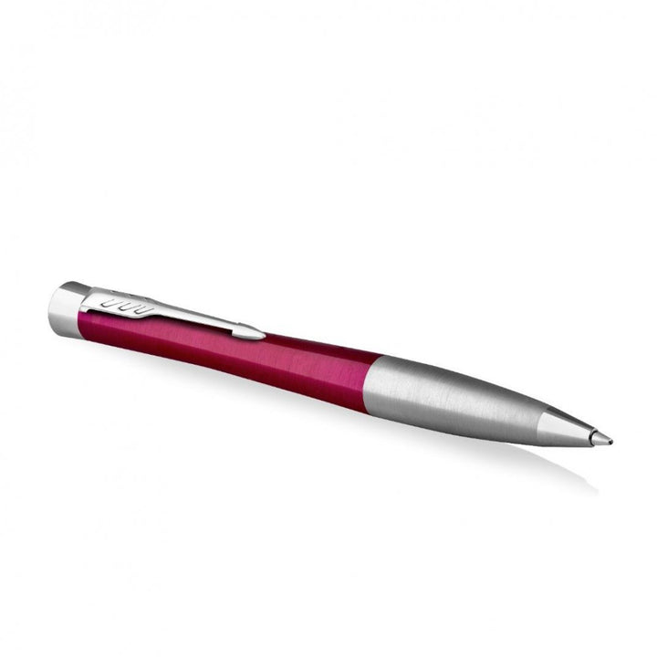 Parker Urban Twist Magenta CT Ballpoint Pen — writing at an angle