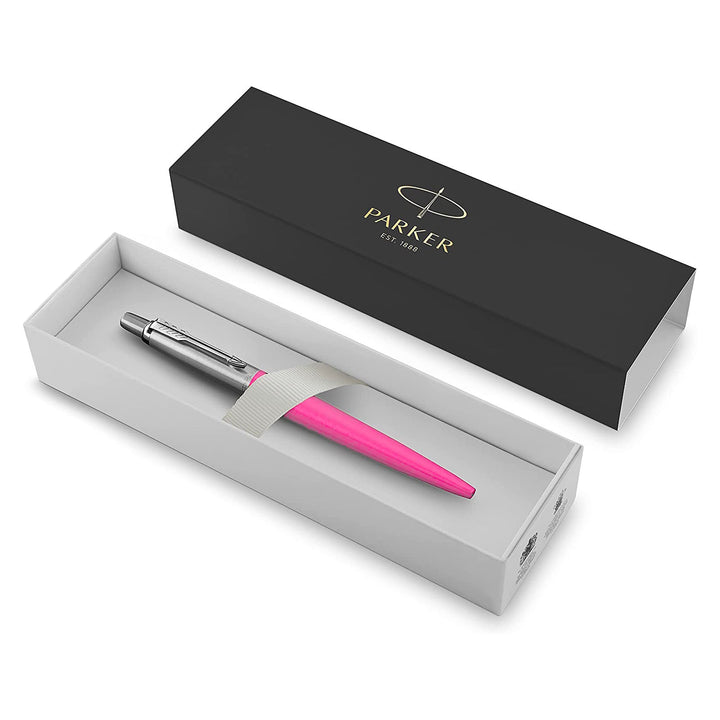 Parker Jotter Originals Hot Pink Ballpoint Pen — barrel detail