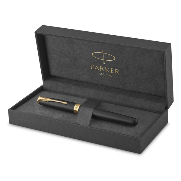 Load image into Gallery viewer, Parker Sonnet Lacquer Black GT Fountain Pen, Parker, Fountain Pen, parker-sonnet-lacquer-black-gt-fountain-pen, Black, can be engraved, Cityluxe
