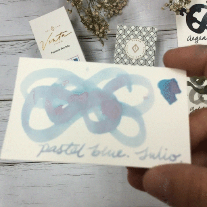 Vinta Inks 30ml Ink Bottle Pastel Blue, Shimmer (Julio 1991), Vinta Inks, Ink Bottle, vinta-inks-30ml-ink-bottle-pastel-blue-shimmer-julio-1991, Blue, Inktober22, shimmering, Cityluxe