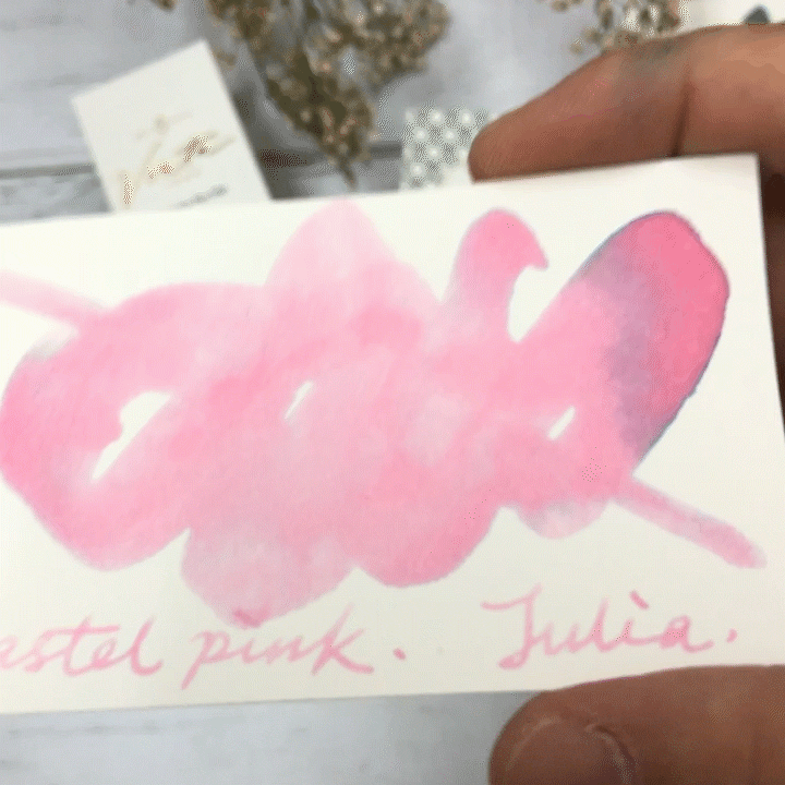 Vinta Inks 30ml Ink Bottle Pastel Pink, Shimmer (Julio 1991), Vinta Inks, Ink Bottle, vinta-inks-30ml-ink-bottle-pastel-pink-shimmer-julio-1991, Inktober22, Pink, shimmering, Cityluxe