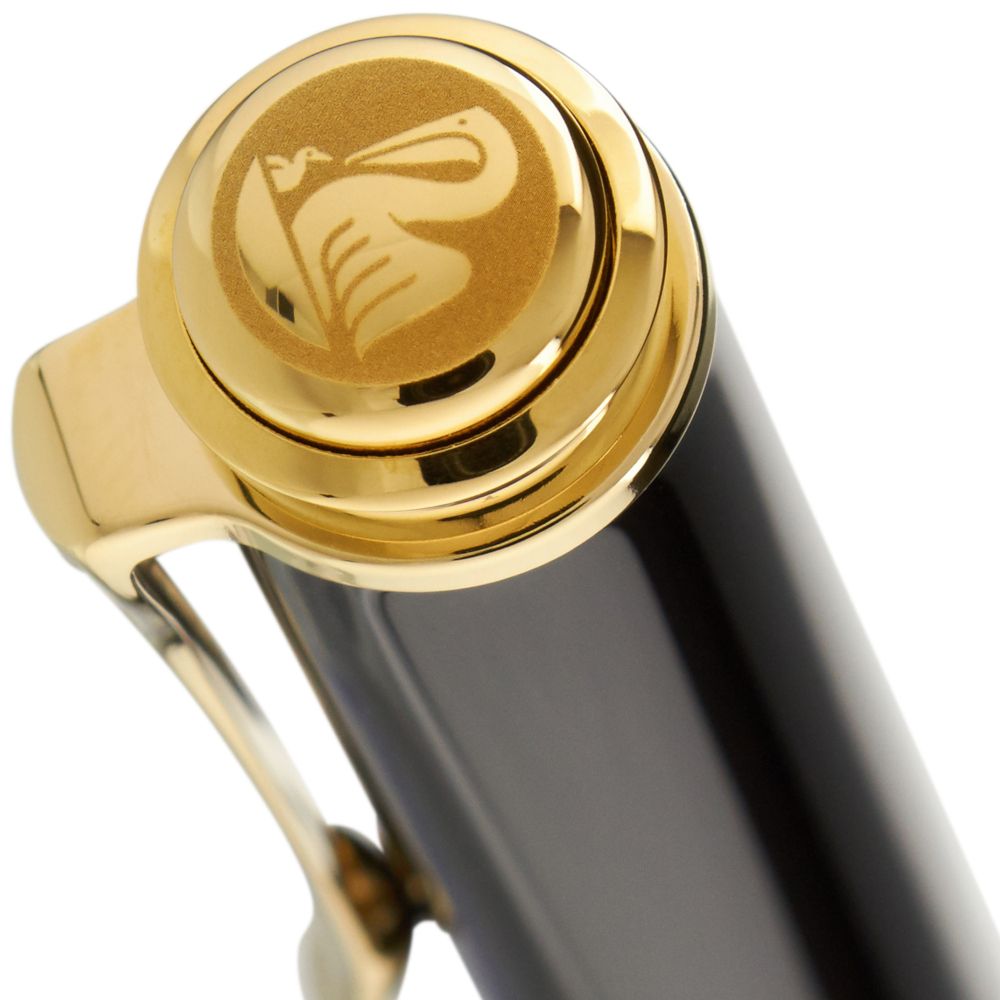 Pelikan Souverän® M1000 Fountain Pen Black-Green, Pelikan, Fountain Pen, pelikan-souveran-m1000-fountain-pen-black-green, Black, can be engraved, Green, Cityluxe