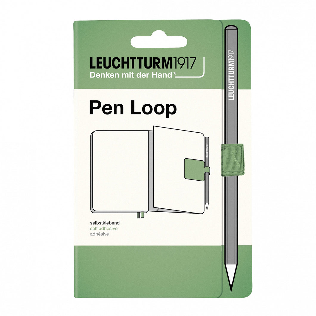 Leuchtturm1917 Pen Loop Sage, Leuchtturm1917, Pen Loop, leuchtturm1917-pen-loop-sage, Accessory, Green, Muted Colour, Cityluxe