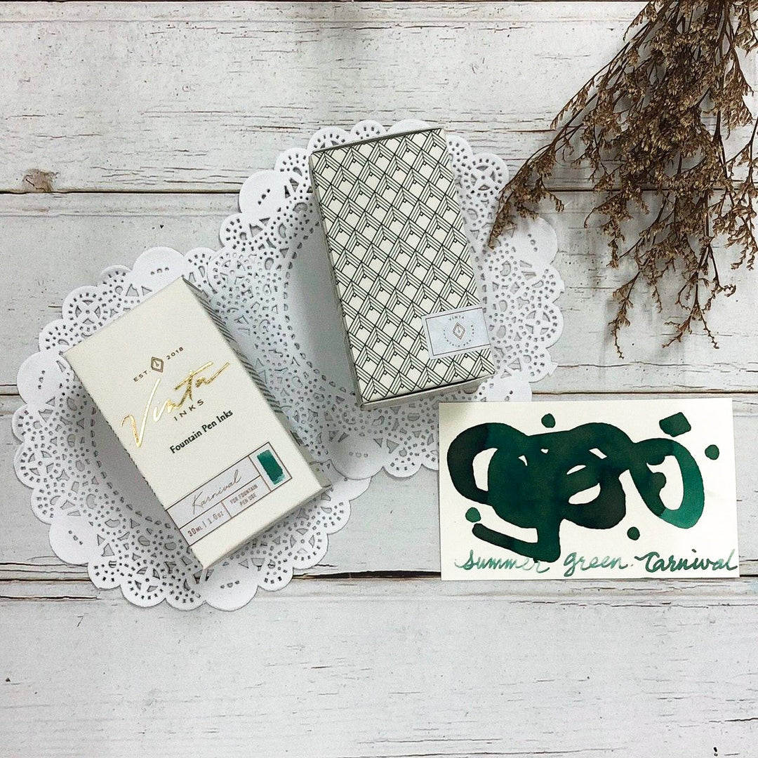 Vinta Inks 30ml Ink Bottle Summer Green (Carnival 1908), Vinta Inks, Ink Bottle, vinta-inks-30ml-ink-bottle-summer-green-carnival-1908, Green, Inktober22, Cityluxe