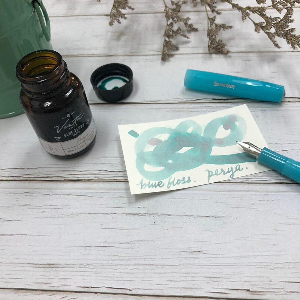 Vinta Inks 30ml Ink Bottle Blue Floss (Perya 1820), Vinta Inks, Ink Bottle, vinta-inks-30ml-ink-bottle-blue-floss-perya-1820, Blue, Inktober22, Cityluxe